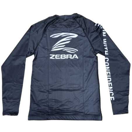 ZEBRA rash guard pitkähihainen Musta