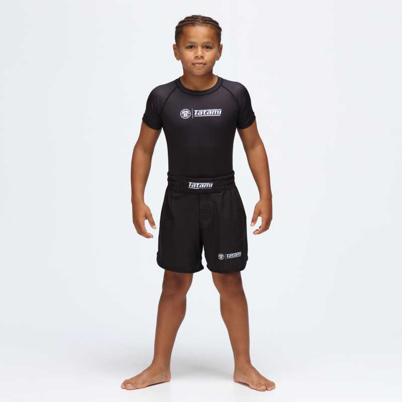 Tatami Kids Impact Grappling Shorts – Svart till ett lågt pris TJJS Kamppailuvaruste Oy snabb leverans