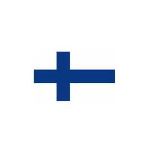 Thermo transfer sticker - Finnish flag 10cm x 6cm