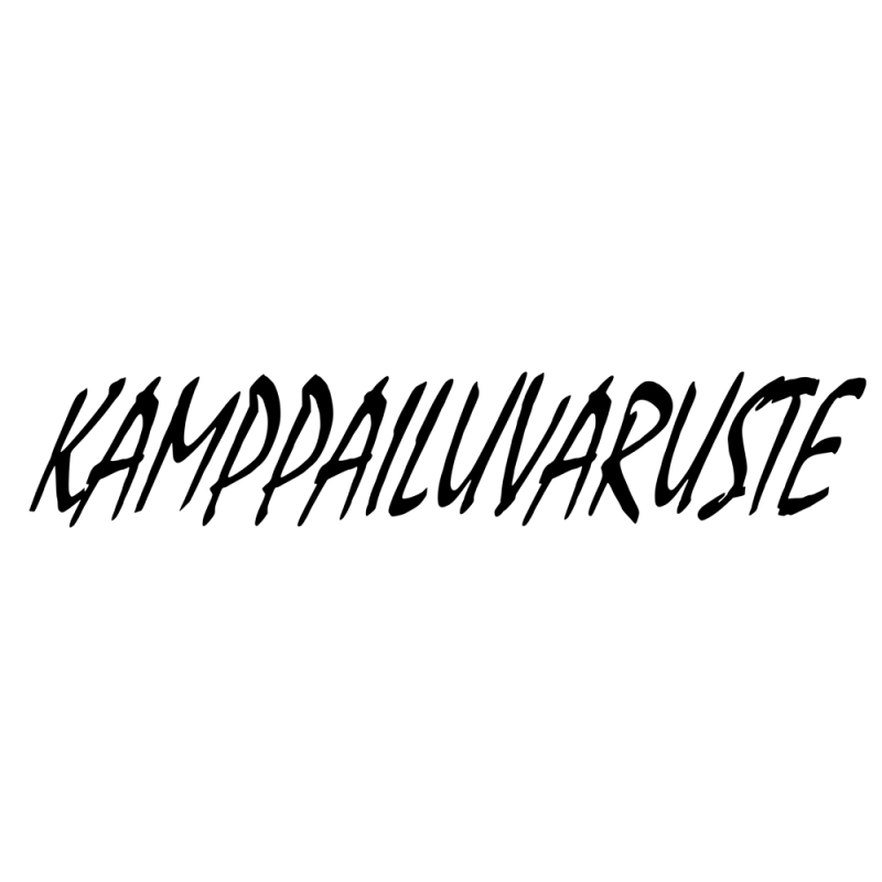 Lämpösiirtotarra - musta "Kamppailuvaruste - logoteksti"