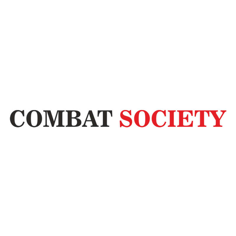 Lämpösiirtotarra "Combat Society - teksti" pituus 38cm edulliseen hintaan TJJS Kamppailuvaruste Oy nopea toimitus