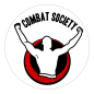 Thermo transfer klistermärke "Combat Society - logo" cirkulär 13cm