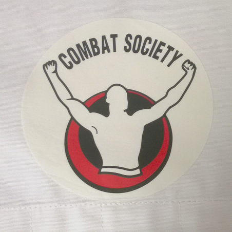 Thermo transfer klistermärke "Combat Society - logo" cirkulär 13cm