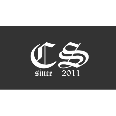 Termoöverföringsdekal "Combat Society - CS chest logo" Vit