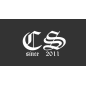 Termoöverföringsdekal "Combat Society - CS chest logo" Vit