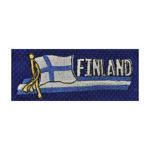 Brodeeraus Suomen Lippu (Versio 2) edulliseen hintaan TJJS Kamppailuvaruste Oy nopea toimitus