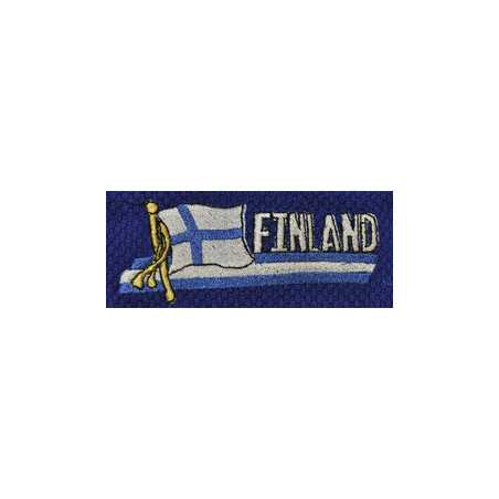 Brodeeraus Suomen Lippu (Versio 2) edulliseen hintaan TJJS Kamppailuvaruste Oy nopea toimitus