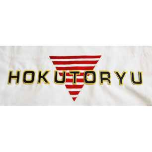 Brodeeraus työ Hokutoryu selkämerkki jujutsupukuun