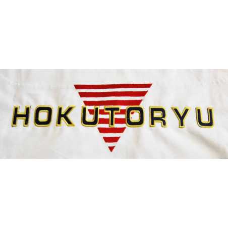 Brodeeraus työ Hokutoryu selkämerkki jujutsupukuun