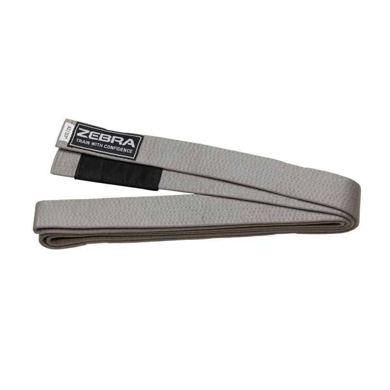 ZEBRA BJJ Kids Belt Gray at a low price TJJS Kamppailuvaruste Oy fast delivery