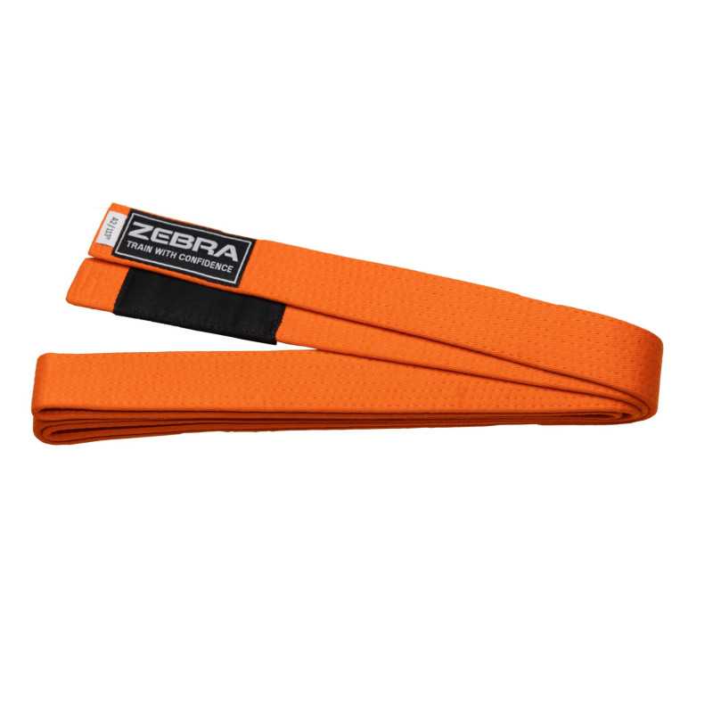 ZEBRA BJJ Kids Bälte Orange till ett lågt pris TJJS Kamppailuvaruste Oy snabb leverans