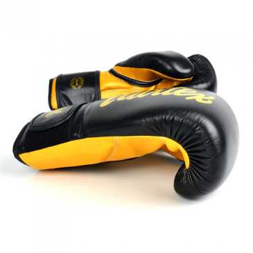 Fairtex BGV18 Super Sparring Gloves - Black/Gold at a low price TJJS Kamppailuvaruste Oy fast delivery