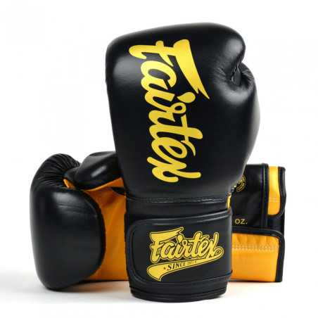 Fairtex BGV18 Super Sparring handskar - Svart/Guld till ett lågt pris TJJS Kamppailuvaruste Oy snabb leverans