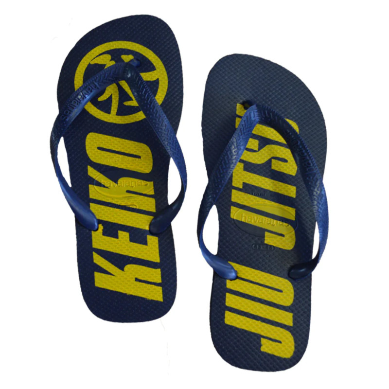 Keiko flip flop Jiu Jitsu - Navy / Keltainen