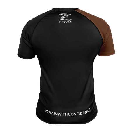 ZEBRA rash guard RANKED Brown