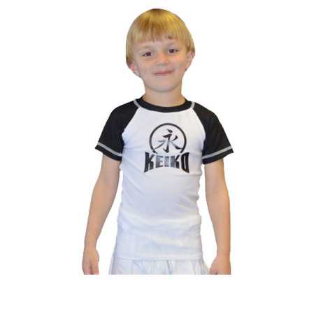 Keiko Kids rash guard - White at a low price TJJS Kamppailuvaruste Oy fast delivery