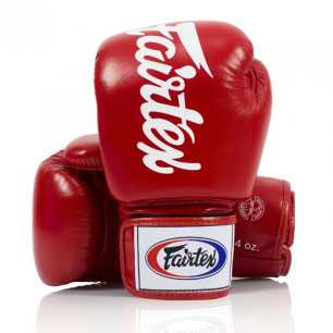 Fairtex BGV19 Tight-Fit Boxing Gloves - Red at a low price TJJS Kamppailuvaruste Oy fast delivery