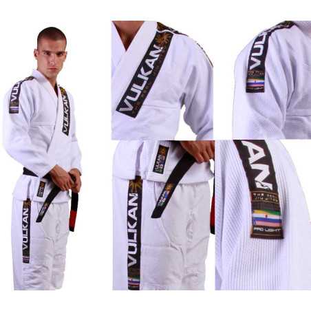 Vulkan PRO Light Bjj Kimono - valkoinen edulliseen hintaan TJJS Kamppailuvaruste Oy nopea toimitus