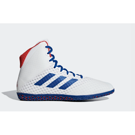 Adidas Mat Wizard 4 Wrestling Shoe - White Collegiate Royal at a low price TJJS Kamppailuvaruste Oy fast delivery