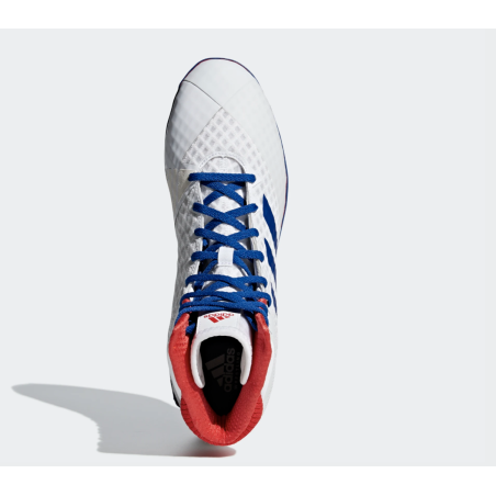 Adidas Mat Wizard 4 Wrestling Shoe - White Collegiate Royal