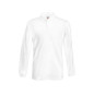 Cotton Polo long sleeve - white