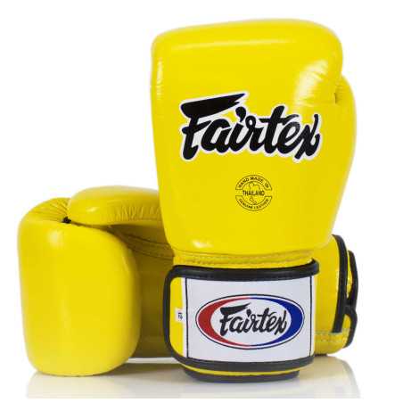 Fairtex BGV8 Boxing Gloves - Yellow at a low price TJJS Kamppailuvaruste Oy fast delivery