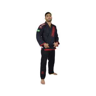 Keiko Raca BJJ Kimono Ouro Gi Jaket - Black