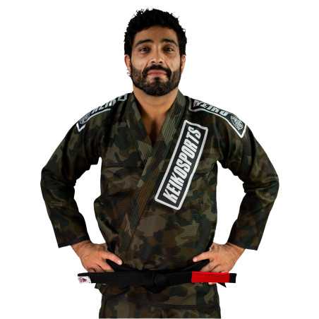 Keiko Raca BJJ Kimono Camuflado "Lançamento" edulliseen hintaan TJJS Kamppailuvaruste Oy nopea toimitus