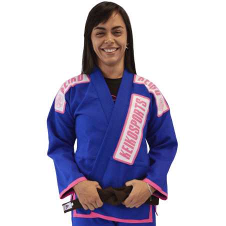 Keiko BJJ Girls Kimono - Sininen edulliseen hintaan TJJS Kamppailuvaruste Oy nopea toimitus