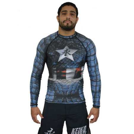 Keiko Rash Guard - Star edulliseen hintaan TJJS Kamppailuvaruste Oy nopea toimitus