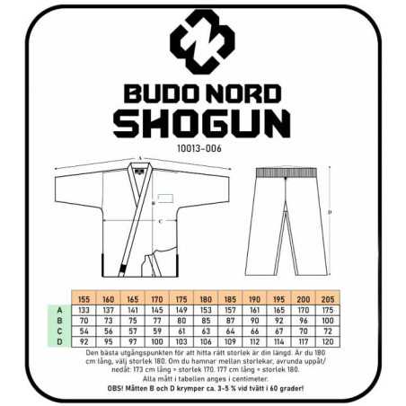 Budo-Nord Ju-Jutsu Gi Sei Tai Shogun