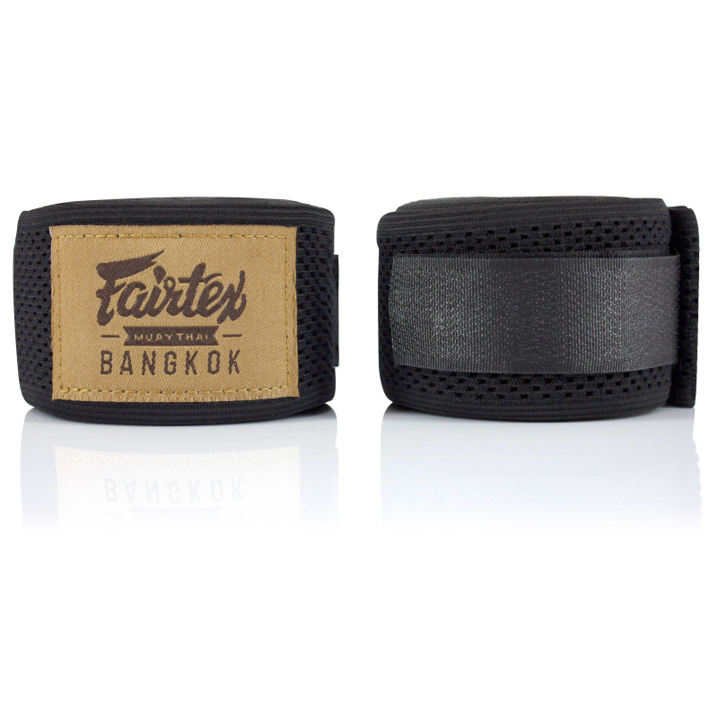 Fairtex HW4 Bangkok Mesh Hand Wraps 4,5m - Svart