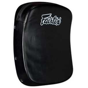 Fairtex FS3 Micro Fibre -  Leg Kick Pads "Boomerang Style" at a low price TJJS Kamppailuvaruste Oy fast delivery