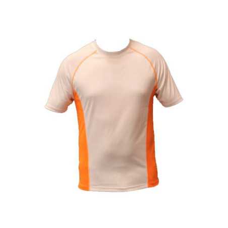Mens Technical T-shirts - White/Orange at a low price TJJS Kamppailuvaruste Oy fast delivery
