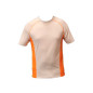 Mens Technical T-shirts - White/Orange