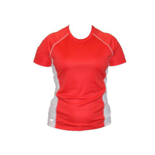 Ladys Technical T-shirts - Red/White