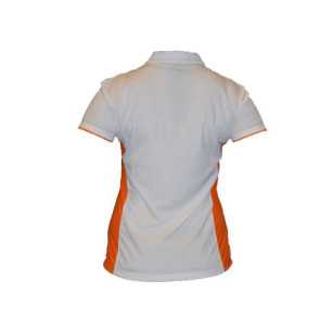 Ladys Technical polo shirts - White/Orange
