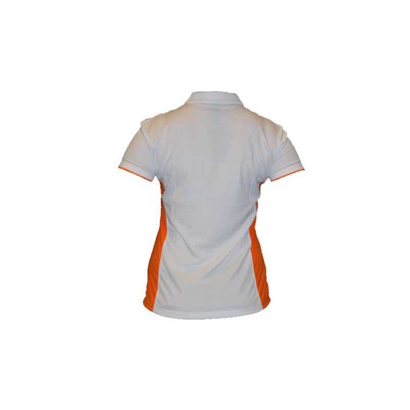 Ladys Technical polo shirts - White/Orange at a low price TJJS Kamppailuvaruste Oy fast delivery