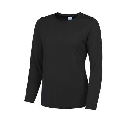 Lady-Fit långärmade T-shirts med rund hals av Fruit of Loom till ett lågt pris TJJS Kamppailuvaruste Oy snabb leverans
