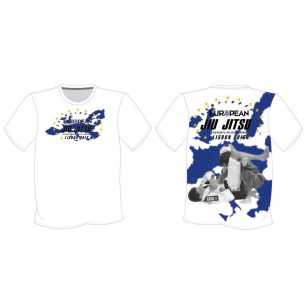 2016 EUROPEAN JIU-JITSU CHAMPIONSHIP T-shirts - White at a low price TJJS Kamppailuvaruste Oy fast delivery