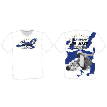 TJJS Kamppailuvaruste Oy|2016 EUROPEAN JIU-JITSU CHAMPIONSHIP T-paita - Valkoinen|20,24 €