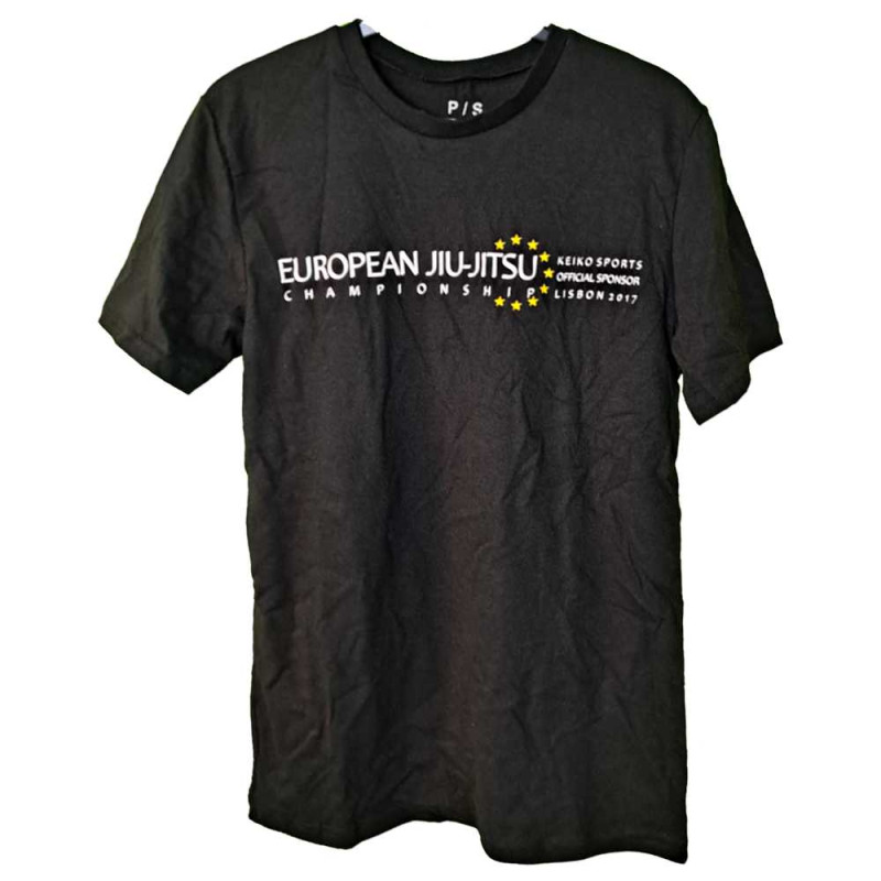 2017 EUROPEAN JIU-JITSU CHAMPIONSHIP T-shirts - Black