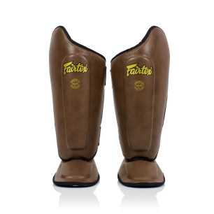 Fairtex SP8 Ultimate Shin Pads - Brown at a low price TJJS Kamppailuvaruste Oy fast delivery