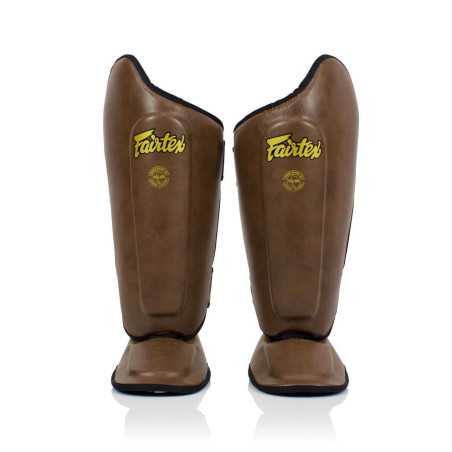 Fairtex SP8 Ultimate Shin Pads - Brown at a low price TJJS Kamppailuvaruste Oy fast delivery