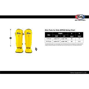 Fairtex SPK9 Kids Shin Pads Svart