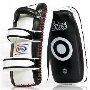 Fairtex KPLC3 - Standard Thai Kick Pads "Boomerang Style" at a low price TJJS Kamppailuvaruste Oy fast delivery