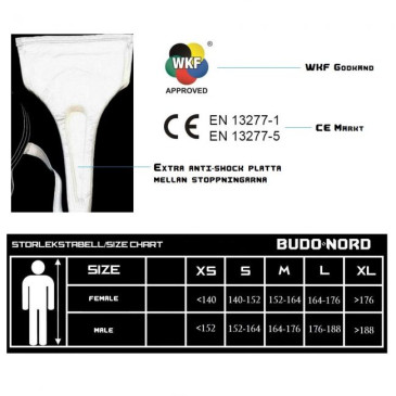 Budo - NordTJJS Kamppailuvaruste Oy|Budo-Nord Damsuspensoar Flex WKF & WTF|160,39 DKK|