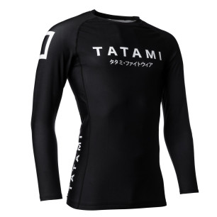 Tatami Katakana rash guard Black - Long Sleeve