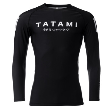 TJJS Kamppailuvaruste Oy|Tatami Katakana rash guard Black - Long Sleeve|€51.62