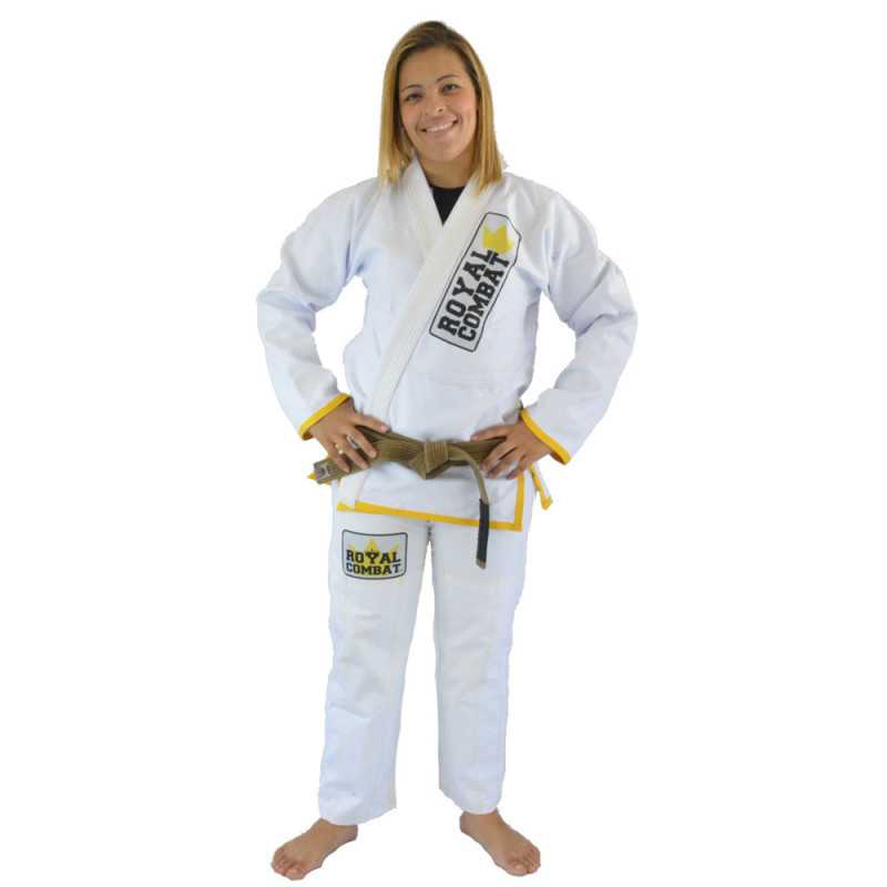 Royal Combat Light Series BJJ Kimono - valkoinen edulliseen hintaan TJJS Kamppailuvaruste Oy nopea toimitus